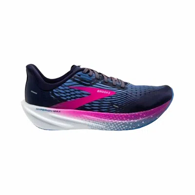 Brooks Women's Hyperion Max Running Shoes In Peacoat/marina Blue/pink Glo In Multi