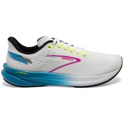 Brooks Women's Hyperion Running Shoes In White/blue/pink