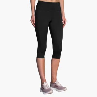 Brooks Method Half Crop Tights In Black