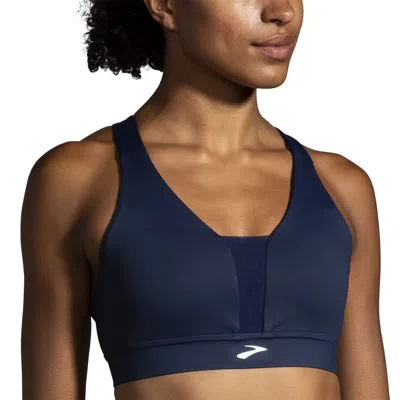 Brooks Women's Plunge Sports Bra - Small In Blue