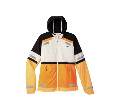 Brooks Women's Run Visible Jacket 2.0 In Orange In Multi
