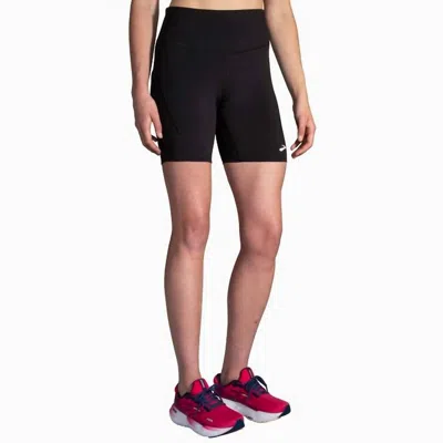 Brooks Women's Spark 8" Short Tight In Black