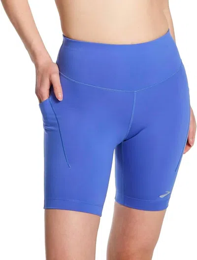 Brooks Women's Spark 8" Short Tight In Bluebell