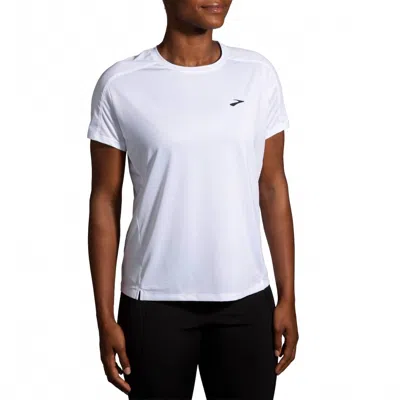 Brooks Women's Sprint Free Short Sleeve 2.0 Tee In White