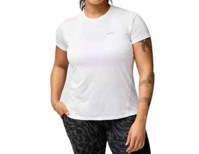 Brooks Women's Sprint Free Short Sleeve 3.0 Top In White