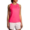Brooks Women's Sprint Free Tank 2.0 Top In Hyper Pink In Multi