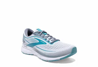 Brooks Women's Trace 2 Shoe In White/grey/porcelain In Blue