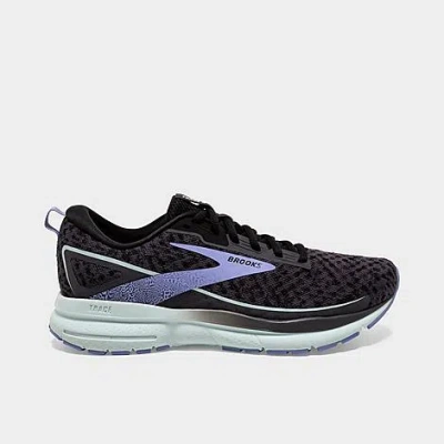 Brooks Women's Trace 3 Road Running Shoes In Blackened Pearl/skylight/iris
