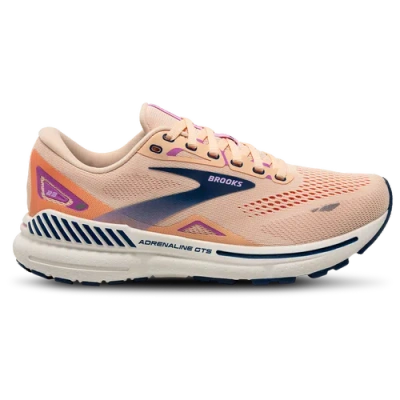 Brooks Womens  Adrenaline Gts 23 In Apricot/estate Blue/orchid