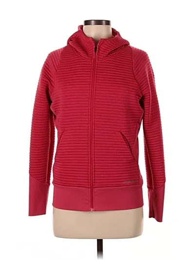 Pre-owned Brooks Zip Up Hoodie In Red