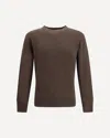 Brooksfield Crew-neck Sweater In Brown