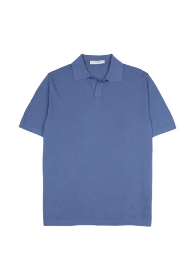 Brooksfield 칼라 티셔츠 In Blue