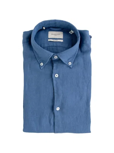 Brooksfield Button Shirt In Blue