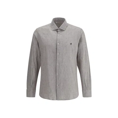 BROOKSFIELD COTTON AND LINEN SHIRT