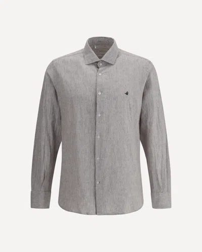 BROOKSFIELD COTTON AND LINEN SHIRT