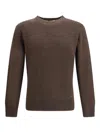 Brooksfield Crew-neck Sweater In Brown