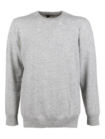 Brooksfield Crew-neck Sweater In Gray