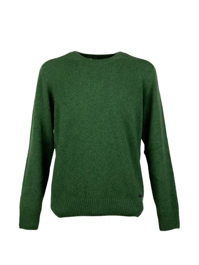 Brooksfield Crew-neck Sweater In Green