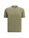 Brooksfield Knit T-shirt In Militare
