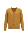 Brooksfield Cardigan In Virgin Wool In Yellow