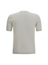 Brooksfield Linen Blend T-shirt In White