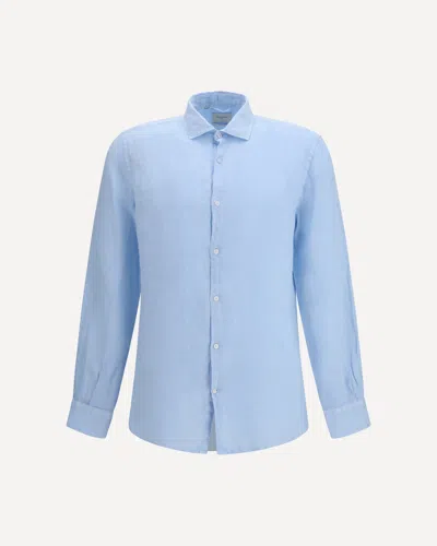 Brooksfield Linen Shirt In Blue