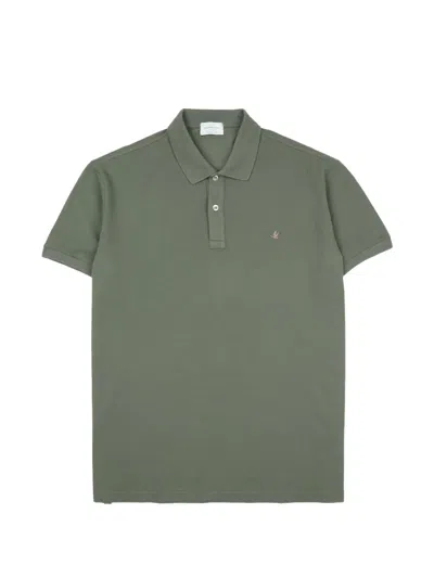 Brooksfield Logo-detail Polo Shirt In Gray