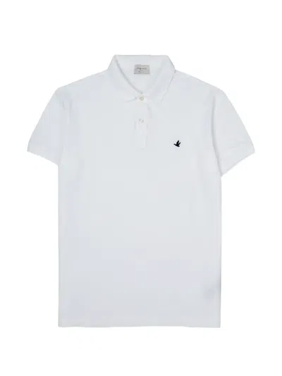 Brooksfield Logo-detail Polo Shirt In White