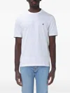 Brooksfield Logo-embroidered T-shirt In White