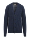 Brooksfield Man Cardigan Blue Size 44 Wool, Polyamide