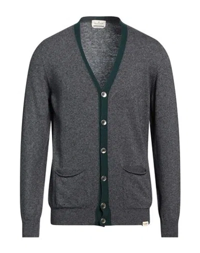 Brooksfield Man Cardigan Grey Size 44 Polyamide, Viscose, Wool, Cashmere