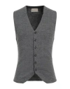 Brooksfield Man Cardigan Lead Size 40 Acrylic, Wool, Viscose In Grey