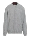 Brooksfield Man Cardigan Light Grey Size 50 Wool