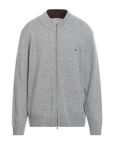 Brooksfield Man Cardigan Light Grey Size 50 Wool In Gray