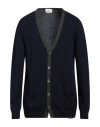 Brooksfield Man Cardigan Midnight Blue Size 44 Polyamide, Viscose, Wool, Cashmere