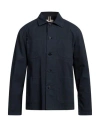 Brooksfield Man Jacket Midnight Blue Size 42 Cotton, Elastane