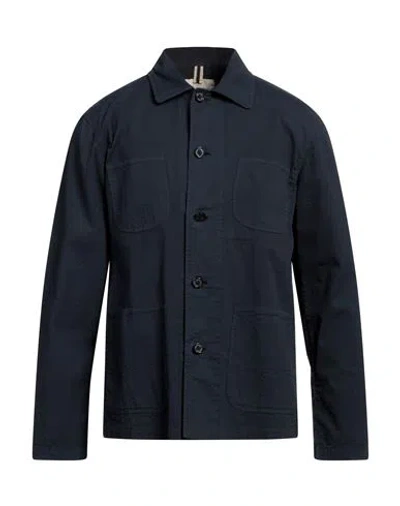 Brooksfield Man Jacket Midnight Blue Size 42 Cotton, Elastane