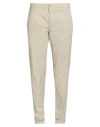 Brooksfield Man Pants Beige Size 38 Cotton, Elastane In White
