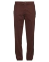 Brooksfield Man Pants Brown Size 40 Cotton, Elastane