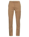 Brooksfield Man Pants Camel Size 32 Lyocell, Cotton, Elastane In Brown