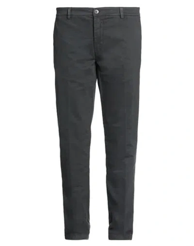 Brooksfield Man Pants Charcoal Size 42 Cotton, Elastane In Grey