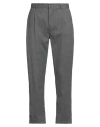 Brooksfield Man Pants Grey Size 32 Wool, Polyester, Elastane In Grey