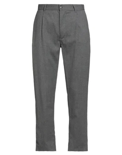 Brooksfield Man Pants Grey Size 32 Wool, Polyester, Elastane