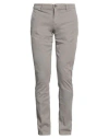 Brooksfield Man Pants Khaki Size 42 Cotton, Elastane In Gray