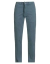 Brooksfield Man Pants Pastel Blue Size 32 Cotton, Elastane In Blue