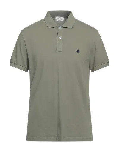 Brooksfield Polo Shirts In Green