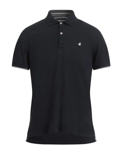 Brooksfield Man Polo Shirt Midnight Blue Size 48 Cotton