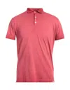 Brooksfield Polo Shirts In Red