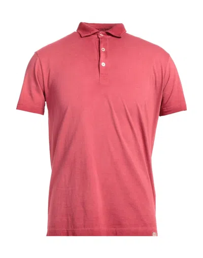 Brooksfield Polo Shirts In Red
