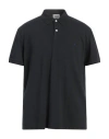 Brooksfield Man Polo Shirt Charcoal Size 46 Cotton, Elastane In Grey